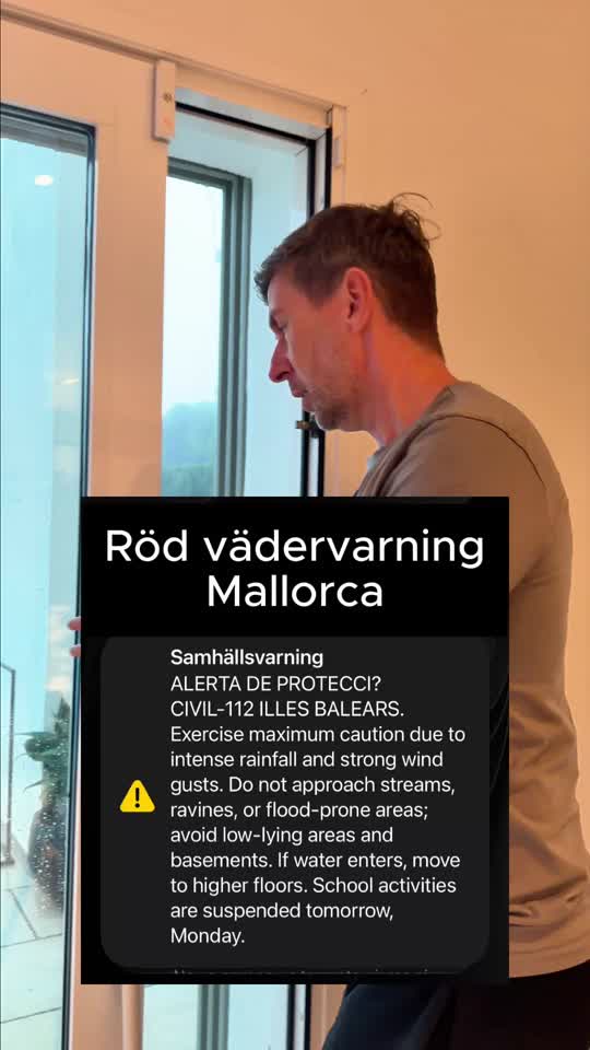 Red warning on Mallorca